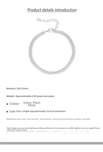 Macro shot of 925 sterling silver four-strand bead bracelet with S925 hallmark tag