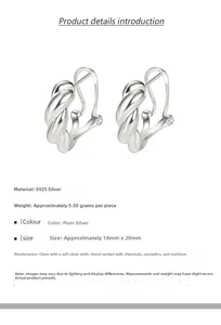Macro view of geometric S925 sterling silver hoop earrings with twisted rope texture