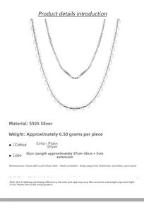Macro detail of S925 sterling silver double-layer heart chain with sleek metal tubes