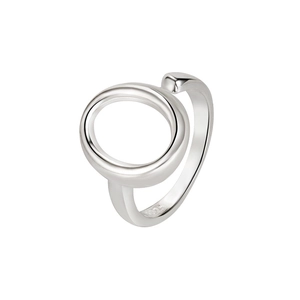Minimalistischer 925 Sterling Silber Ring mit mehrlagigem geometrischem Hohlraum-Design