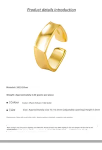 Macro detail of S925 sterling silver square ring with irregular wave texture in gold