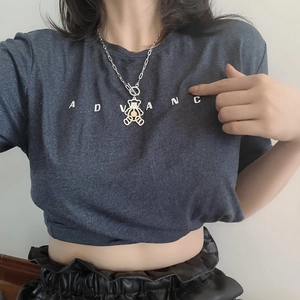 Détail du collier pendentif ours en argent S925 avec fermeture à bascule OT chic