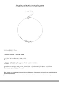 Macro detail of S925 sterling silver snake chain bracelet with 16cm plus 3cm extension