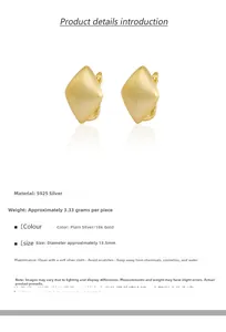 Detailed specs of geometric S925 sterling silver rhombic earrings with matte brushed texture
