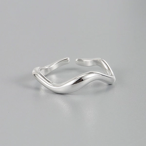 925 Sterling Zilveren Golf Open Ring Voor Dames Minimalistisch Verstelbare Geometrische Vingering Ins Stijl Sieraden Cadeau