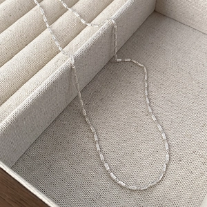Korean Style 925 Sterling Silver Necklace For Women Irregular Geometric Clavicle Chain Minimalist Delicate Jewelry Accessory Gift