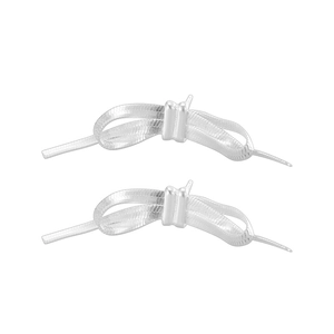 Minimalist 925 sterling silver bow knot earrings with intricate woven mesh texture