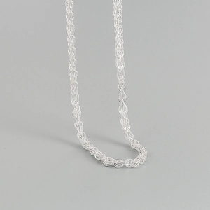 925 Sterling Silver Italian Phoenix Tail Chain Choker Necklace For Women Shimmering Minimalist Clavicle Chain Jewelry Gift