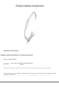Détail du bracelet irrégulier en argent sterling S925 avec une finition mate