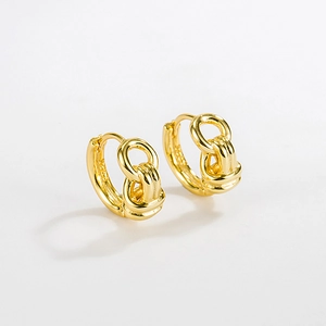 Minimalist 925 Sterling Silver Twisted Knot Earrings For Women Elegant Gold And Silver Plated Geometric Jewelry For Daily Wear