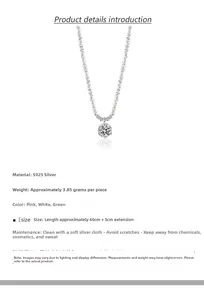 Gros plan sur le collier en argent S925 avec pendentif en zircon vert étincelant