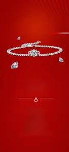 Dettaglio di un bracciale in argento 925 con moissanite e pietra centrale rotonda