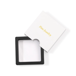 Schmuck-Schweberahmen Set mit Fine Jewelry Goldfolien-Verpackung für Ringe