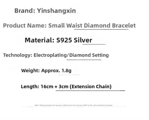 Detailed technical specs of S925 sterling silver cylinder bracelet with 19cm length