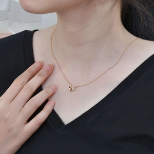 Elegante collana cuore 520 in argento S925 con finitura in oro rosa per donne