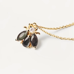 Collier Pendentif Abeille en Argent Sterling 925 pour Femmes Strass Irisé Forme d'Animal Bijoux Minimalistes Chaîne de Clavicule Cadeau