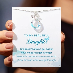 Pendentif papillon en argent S925 avec zircone et carte cadeau pour femmes