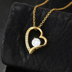 Elegant gold S925 sterling silver heart necklace with zircon pendant on black leather