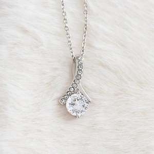 Collana con Pendente a Nodo in Argento Sterling 925 Girocollo a Nastro con Strass Luccicanti per Donna Regalo di Nozze