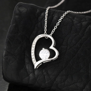 925 Sterling Silver Heart Pendant Necklace For Women Inlaid Rhinestone Fashion Jewelry Gift For Future Wife With LED Box