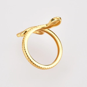 Minimalist s925 silver multi-layer snake open ring with detailed scale textures