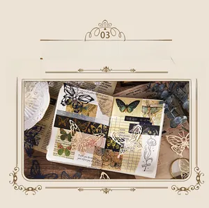Detailed view of vintage butterfly lace paper cutouts for scrapbooking and artistic collage