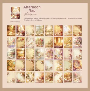 Λεπτομέρεια από 80 vintage αυτοκόλλητα scrapbooking με απογευματινό τσάι και αισθητική τέχνη