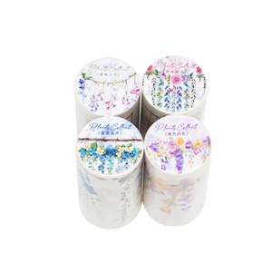 Set de cintas washi Plants Collect con cuatro diseños distintos inspirados en la naturaleza