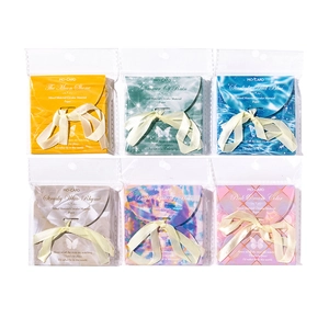 Mo-Card Shimmering Galaxy circular mixed material paper set in six assorted colors