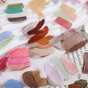 Morandi oil painting brush stroke stickers for DIY scrapbooking and artistic decoration