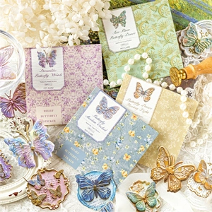 Adesivi farfalla a rilievo per scrapbooking e decorazione di diari in stile vintage
