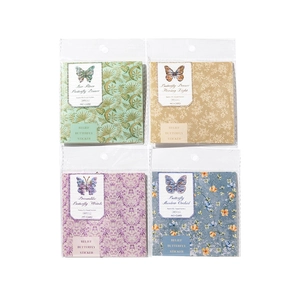 Set di adesivi farfalla a rilievo per scrapbooking motivi vintage, 4 pacchi da 20 pezzi