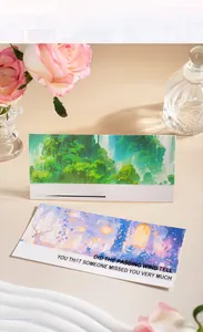Ruban adhésif décoratif PET avec paysages de forêt et illustrations de cerfs de rêve