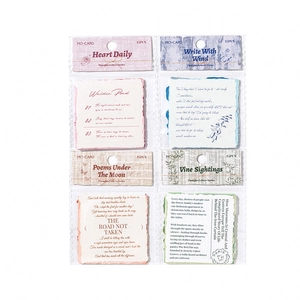 Thoughts Letters Series vintage scrapbooking paper with four distinct retro themes