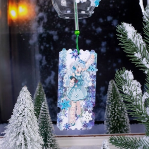 Snow Miku PET decorative tape featuring snowflake patterns for DIY journal decoration