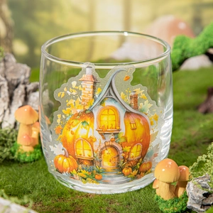Elven Horde Series Fairy House PET Stickers For Scrapbooking DIY Journal Decorative Fantasy Mushroom Pumpkin House Stickers