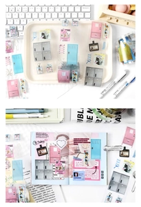 Creatieve PET-plannerstickers met huisdieren en kluisjes voor plakboekdecoratie