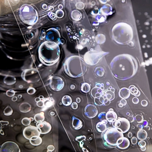 Holografisches PET-Klebeband mit Blasenmuster für Scrapbooking und DIY-Dekoration