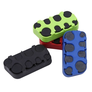 Portable Euro coin holder storage box with 8 slots for organization in four vibrant colors