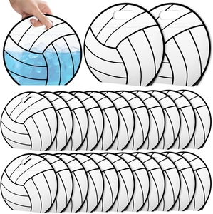 Detail of volleyball pattern treat bags with handle showing ice pack and liquid usage