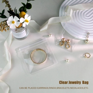 Portable acrylic jewelry organizer with anti-oxidation EVA sealing bags for necklaces