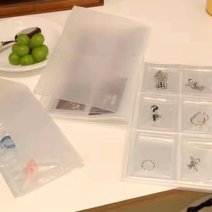 Detailed view of clear anti-oxidation jewelry storage organizer with multi-slot compartments