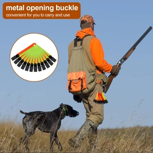 Marqueurs de sentier réfléchissants avec boucles en métal et bandes PVC pour randonnée