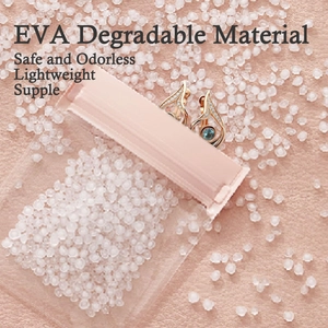Pochette bijoux en EVA épais pour boucles d'oreilles et colliers avec fermeture curseur