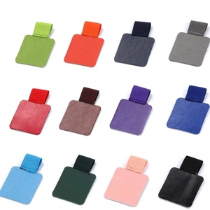 Bucle Portabolígrafos Autoadhesivo de Cuero Artificial Con Banda Elástica para Cuadernos Agendas Tabletas Accesorios de Oficina Colores Múltiples