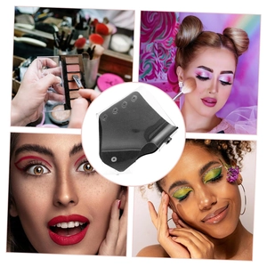 Professional PVC makeup palette glove for mixing and applying cosmetics on models.