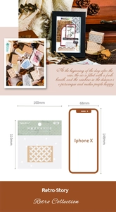 Détail de tampons en bois vintage avec motifs tissés pour décoration de scrapbooking
