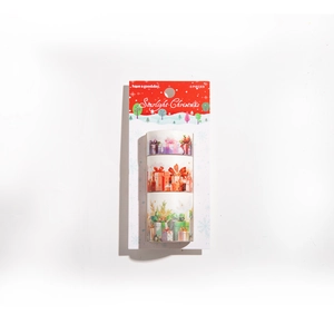 Drie rollen Starlight Christmas washi-tape met cadeaupatronen in een feestelijke verpakking