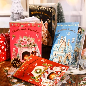 Set of Christmas Promise PET stickers featuring festive holiday illustrations and patterns
