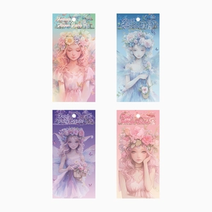 Série d'autocollants fleurs et fées pour scrapbooking avec 4 thèmes de rêve fantastiques